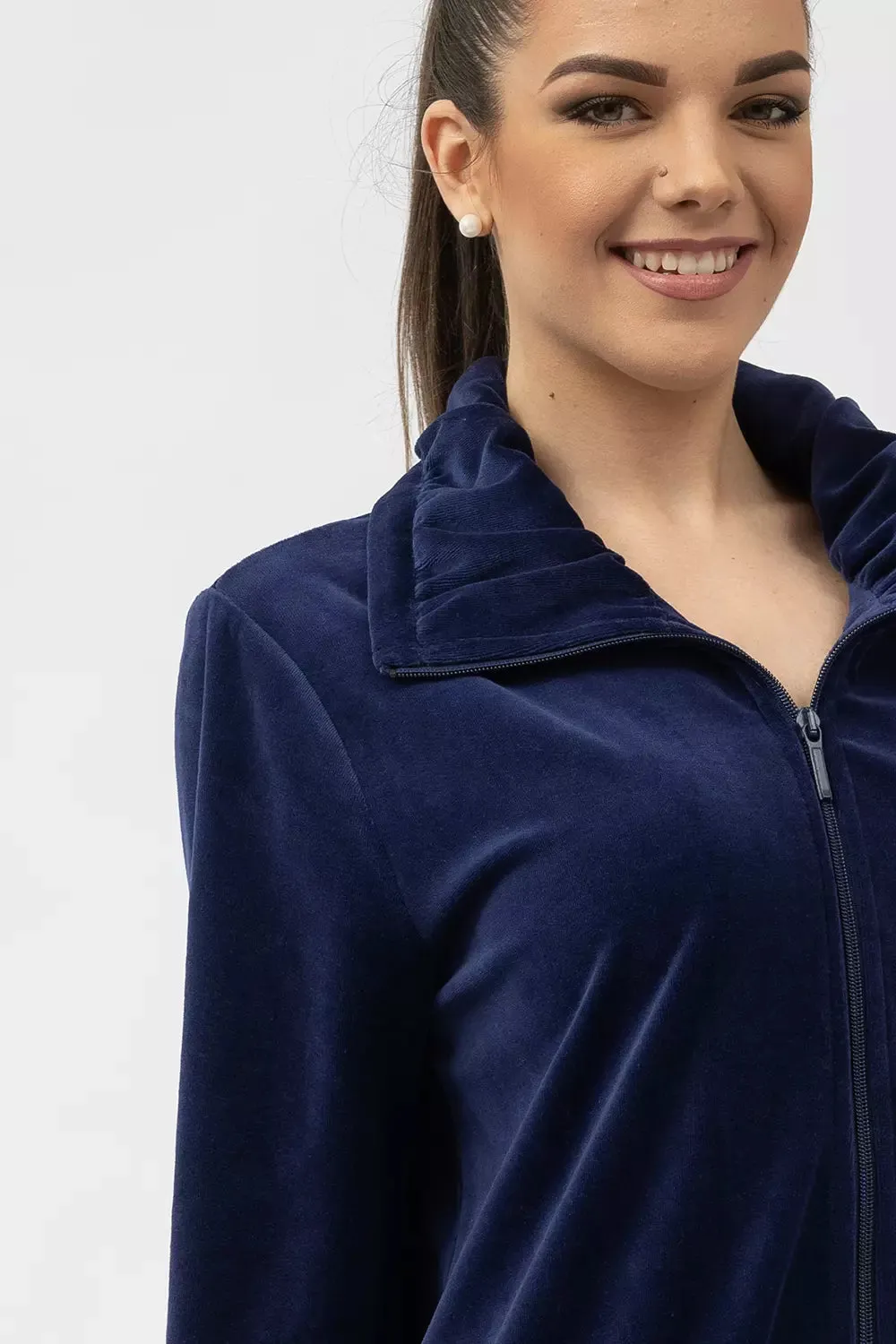 Classic Nicky Velour Women Zip Robe