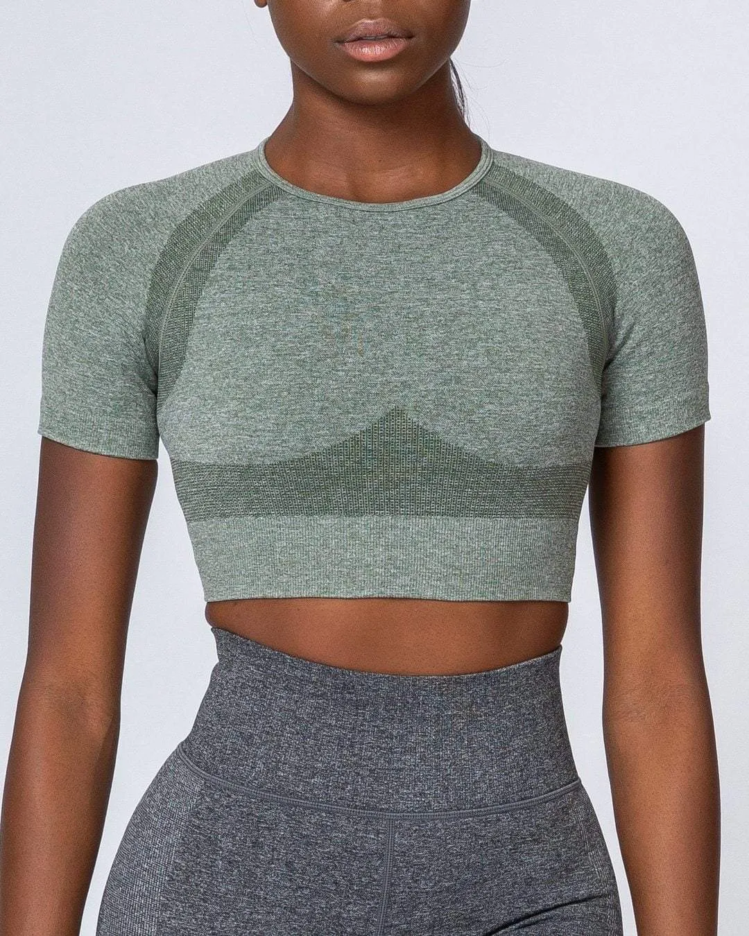 Classic Seamless Tee - Khaki Marl