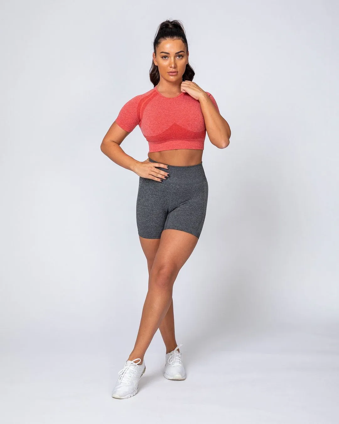Classic Seamless Tee - Poppy Marl