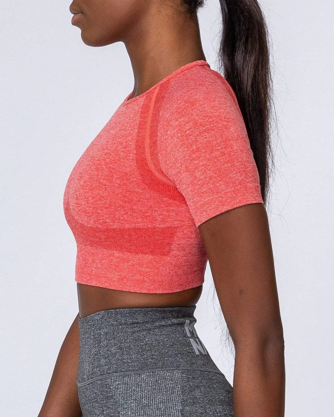 Classic Seamless Tee - Poppy Marl
