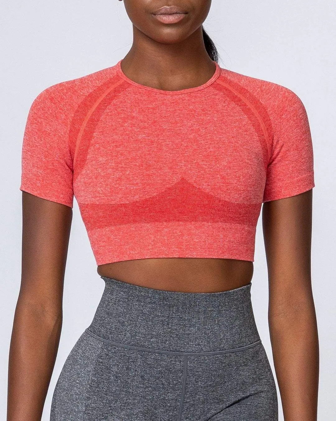 Classic Seamless Tee - Poppy Marl