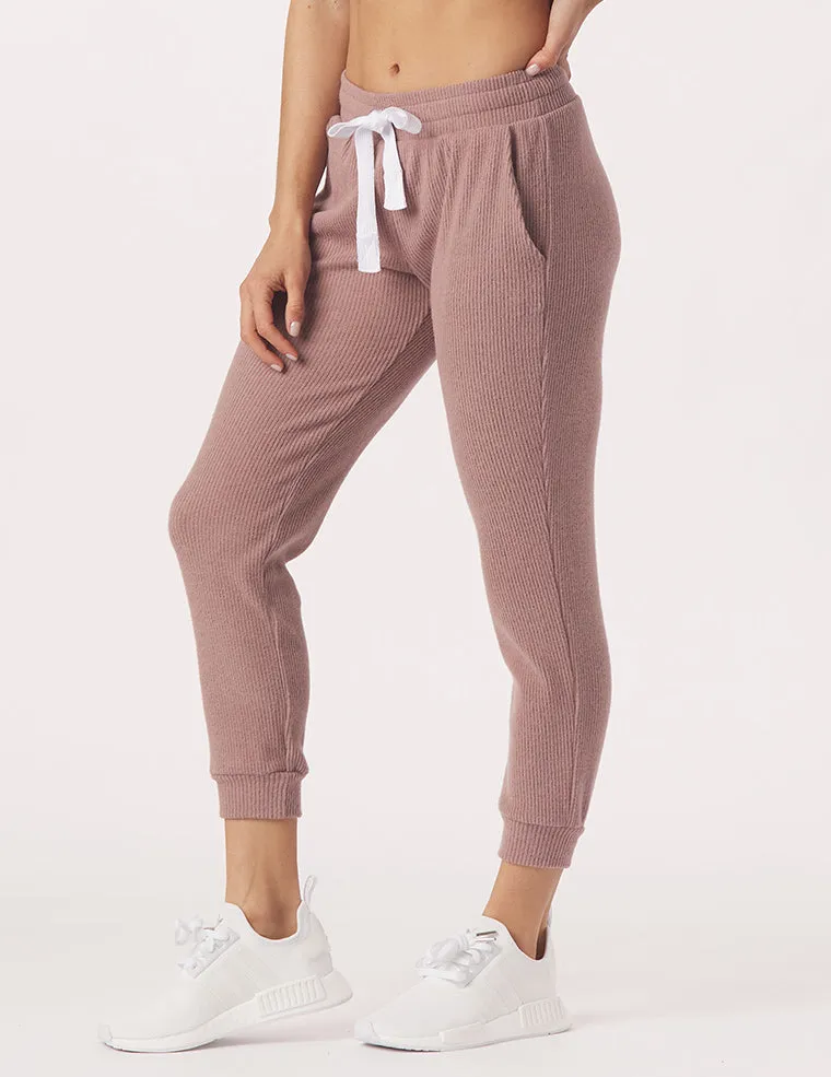 Comfort 7/8 Jogger: Lavender Bark