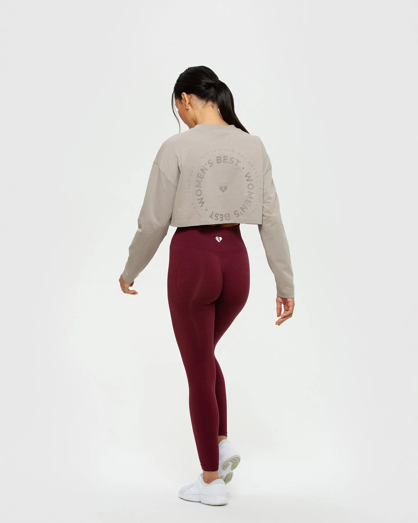 Comfort Oversized Cropped Long Sleeve T-Shirt | Buff