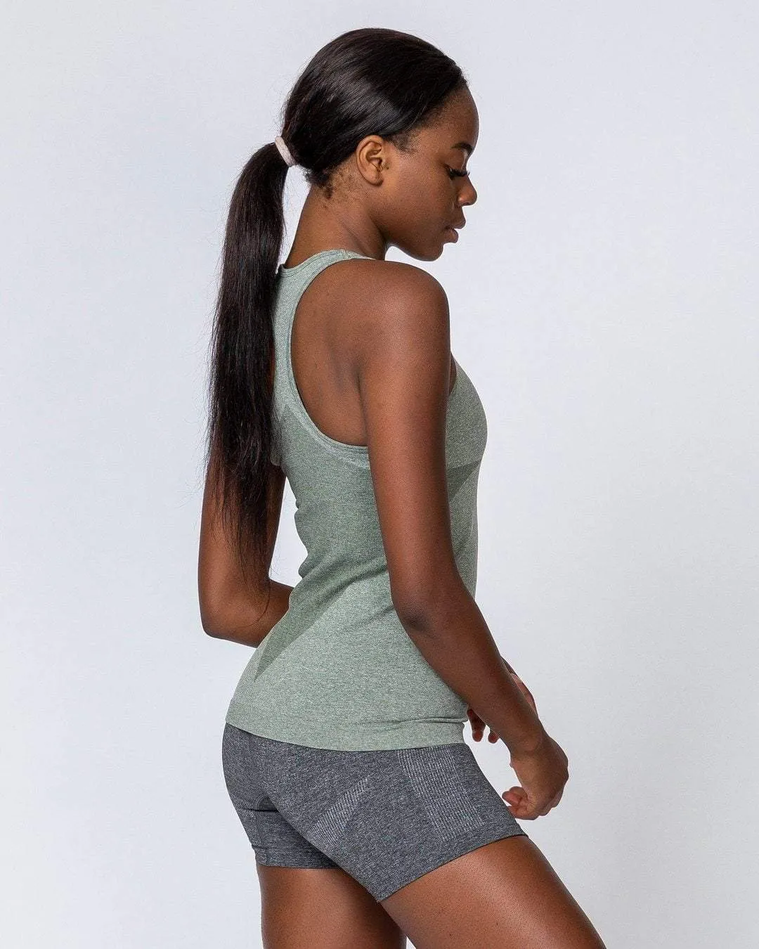 Comfort Seamless Tank - Khaki Marl