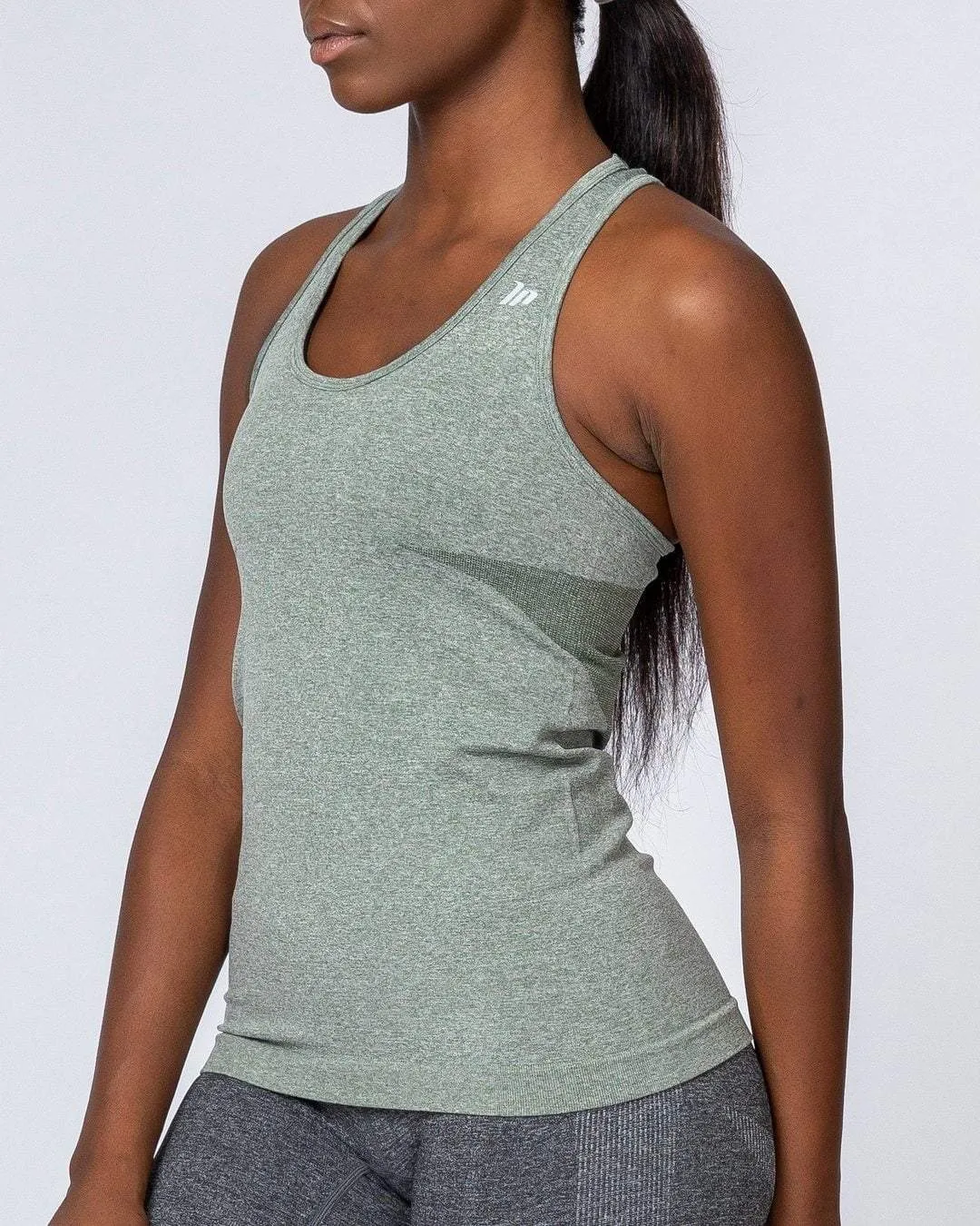Comfort Seamless Tank - Khaki Marl