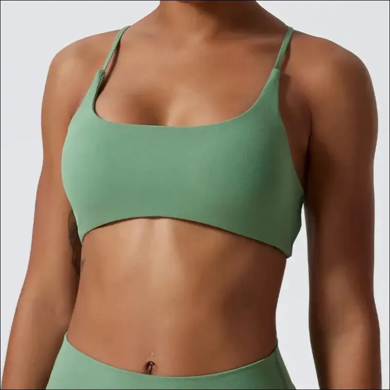 Comfort sports bra for women - stretchable gym top with back cross design - ideal for training,