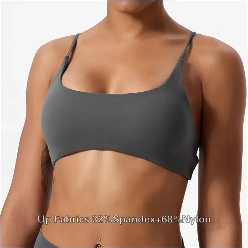 Comfort sports bra for women - stretchable gym top with back cross design - ideal for training,