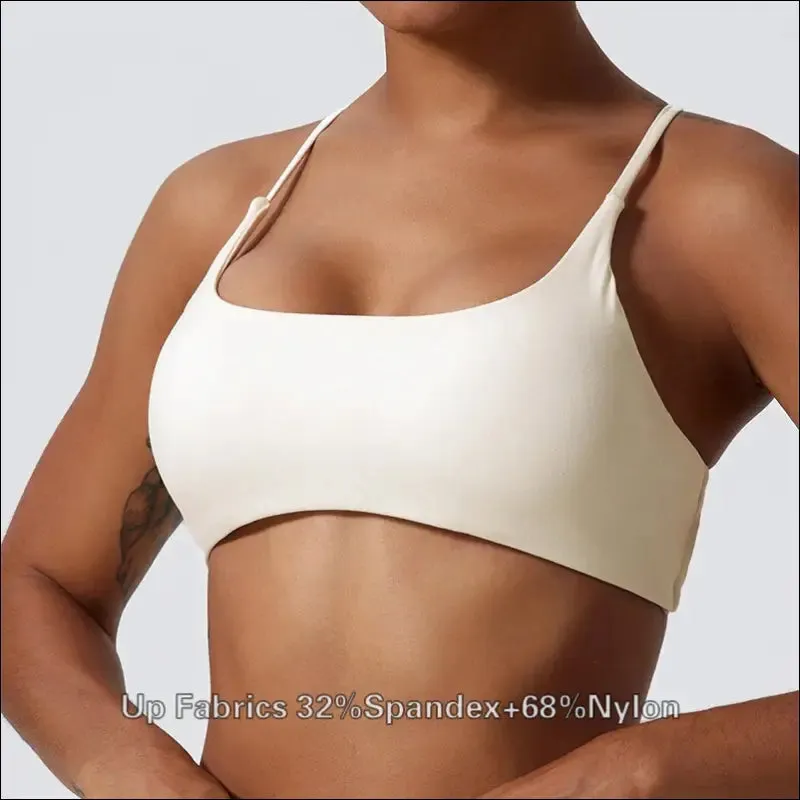 Comfort sports bra for women - stretchable gym top with back cross design - ideal for training,
