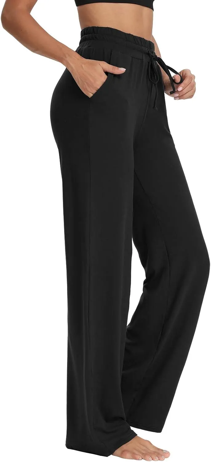 Comfy Wide Leg Yoga Sweatpants | Sarin Mathews