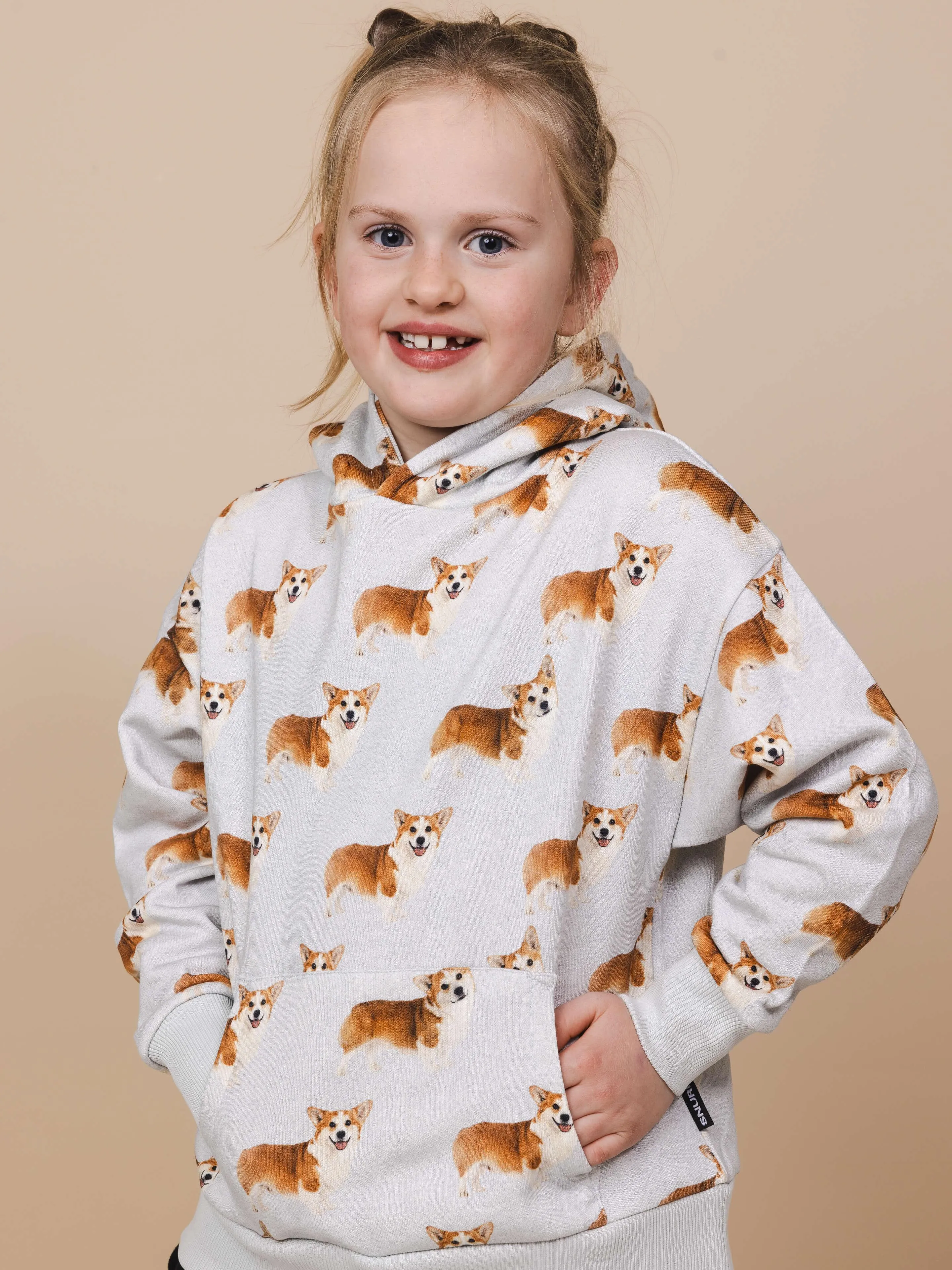 Corgi Time Oversized Hoodie Kids