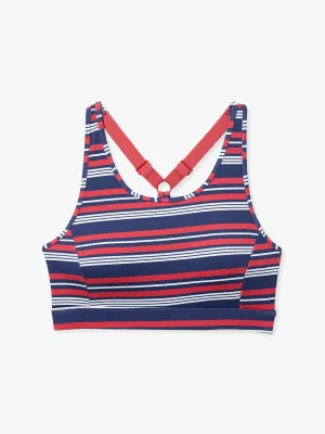 Corliss Sports Bra | Nautical Stripe