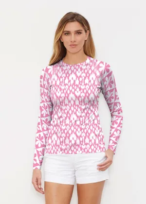 Cosmo Ikat (7933) ~ Long Sleeve Rash Guard
