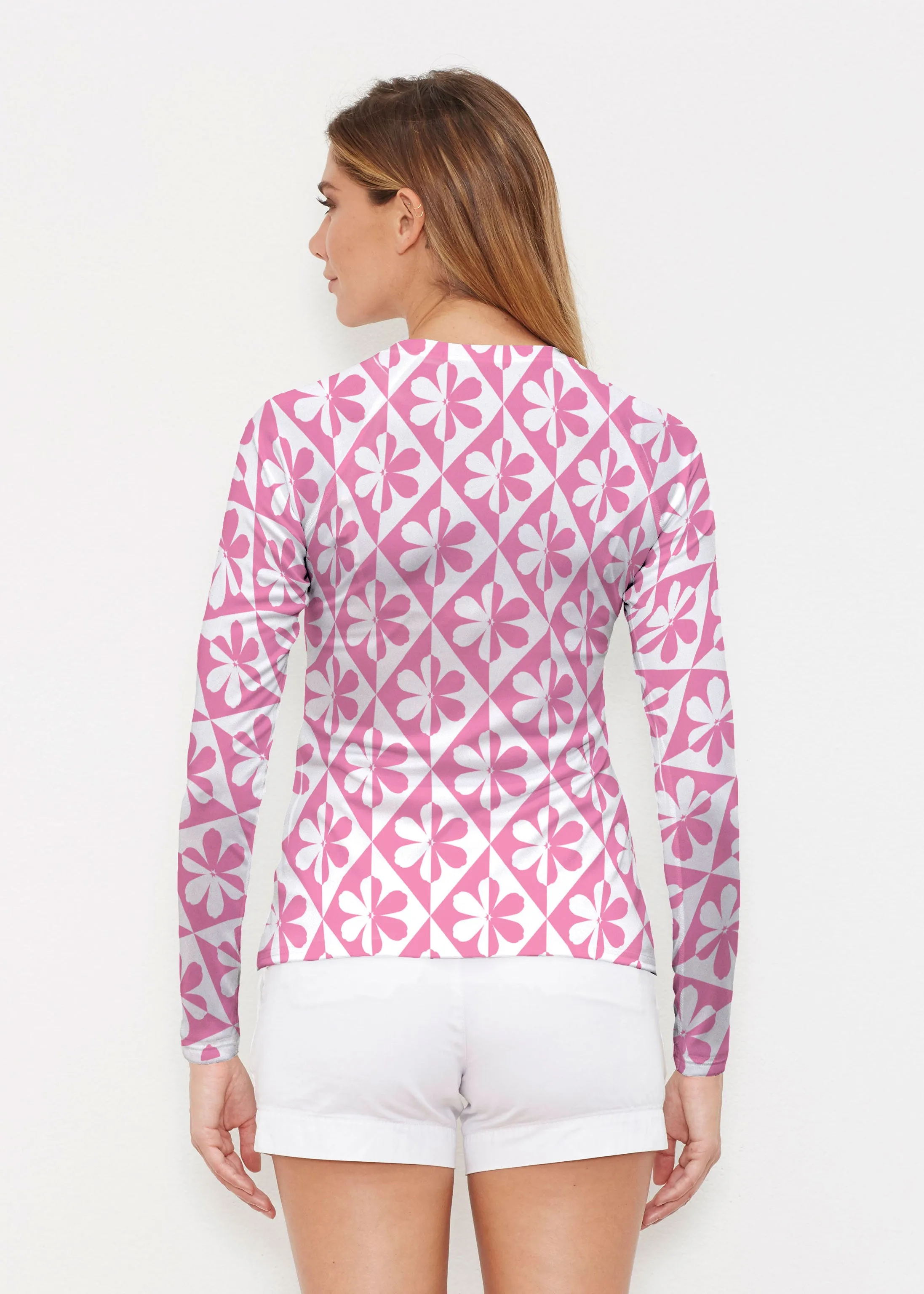 Cosmo Ikat (7933) ~ Long Sleeve Rash Guard