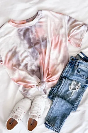 Cotton Candy Tie Dye Tee- FINAL SALE
