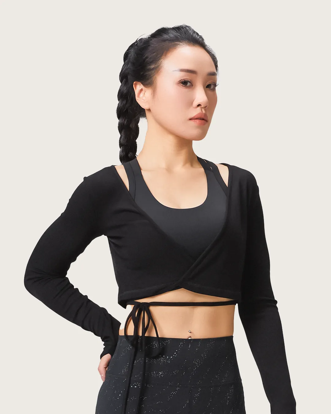 Cropped Tie Tank Top