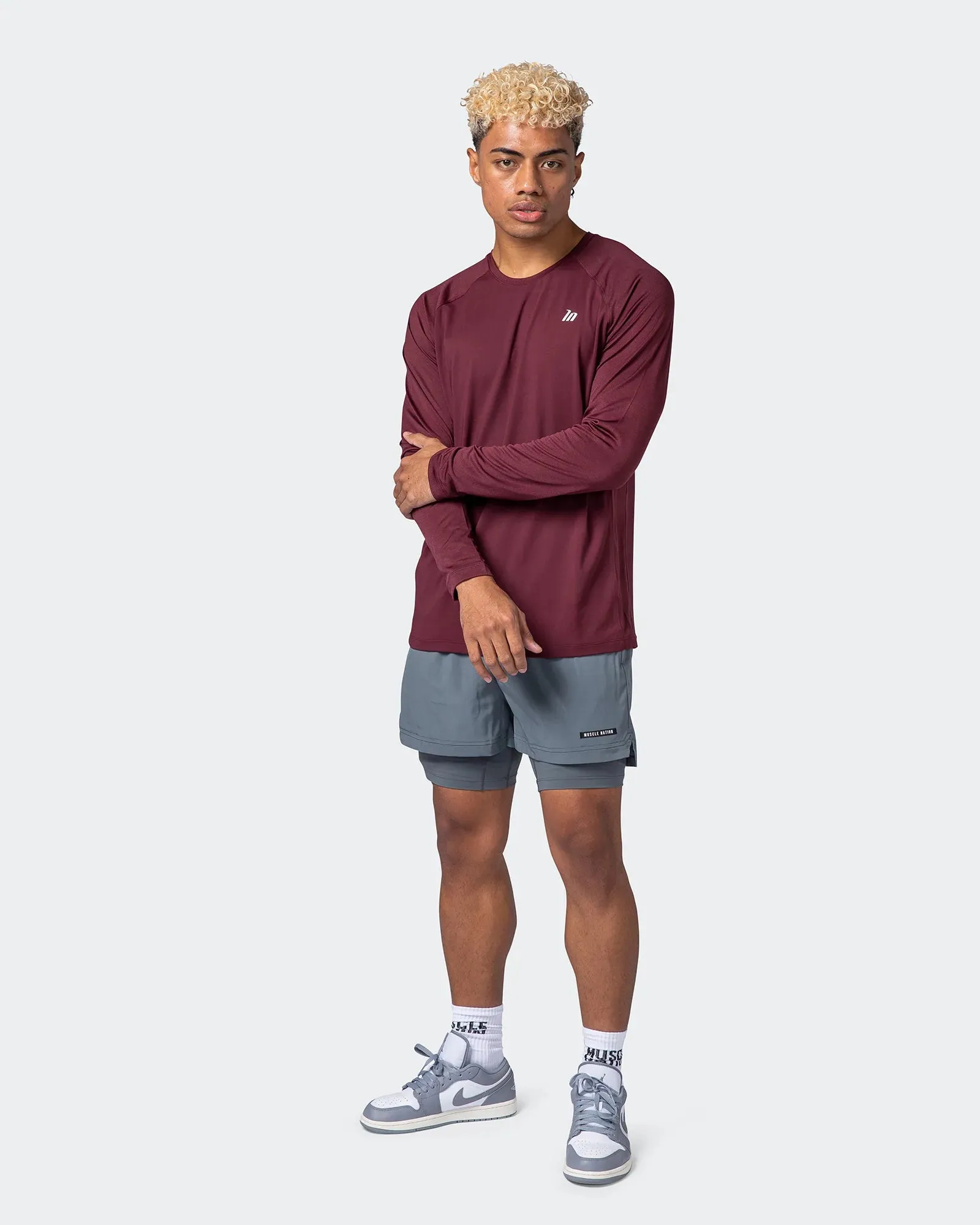 Cross Train Long Sleeve Top - Dark Plum