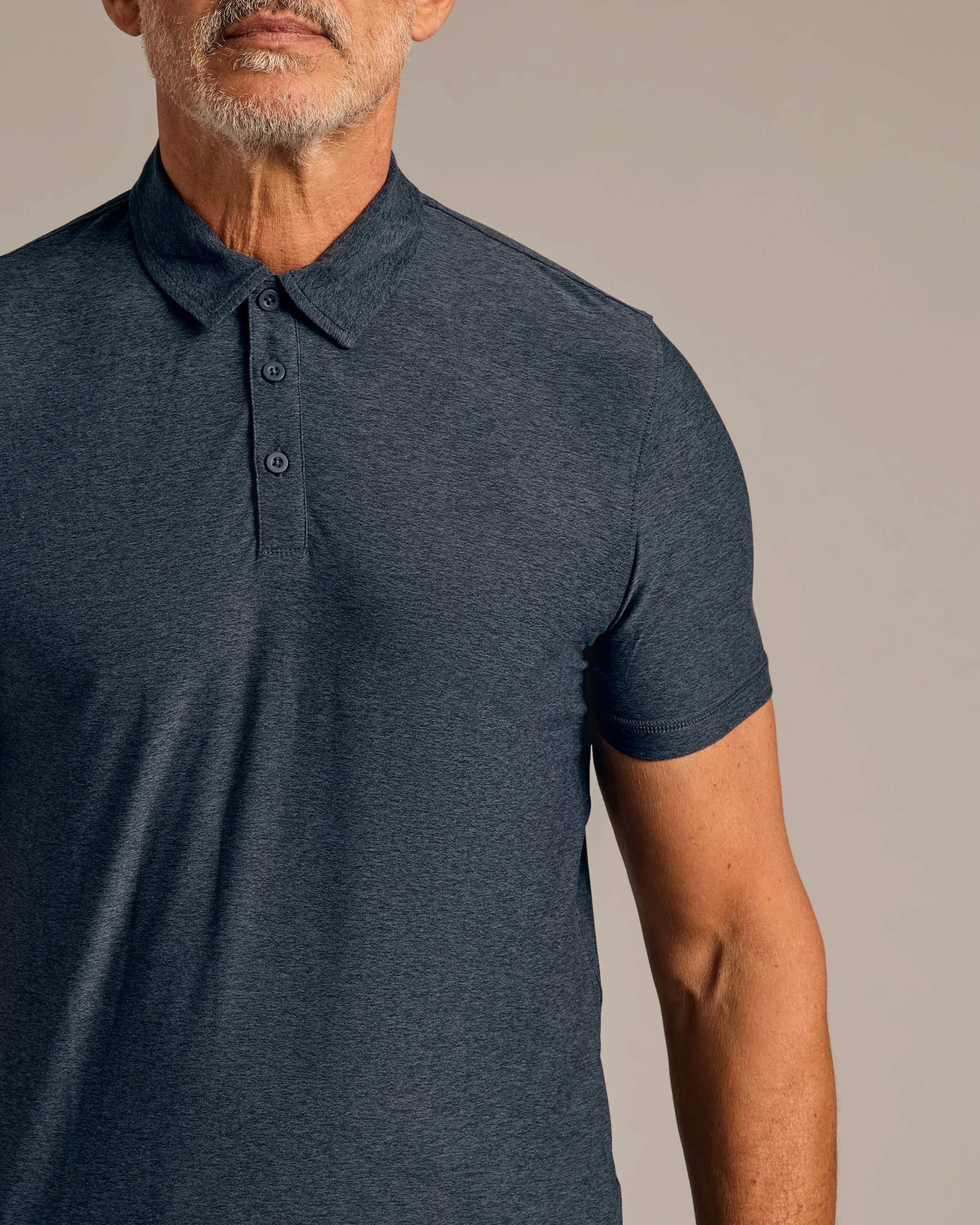 Dark Heather Fiord Active Polo 2.0