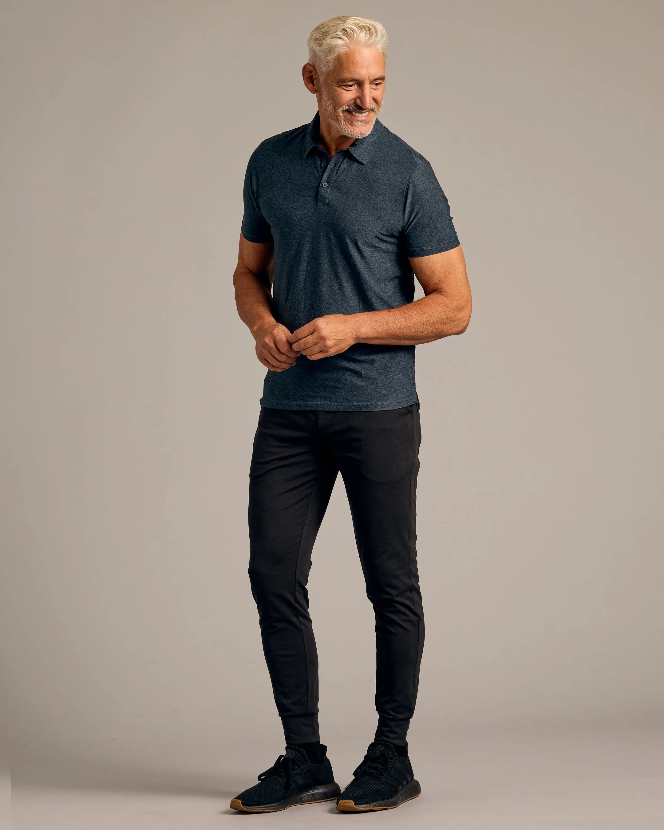 Dark Heather Fiord Active Polo 2.0