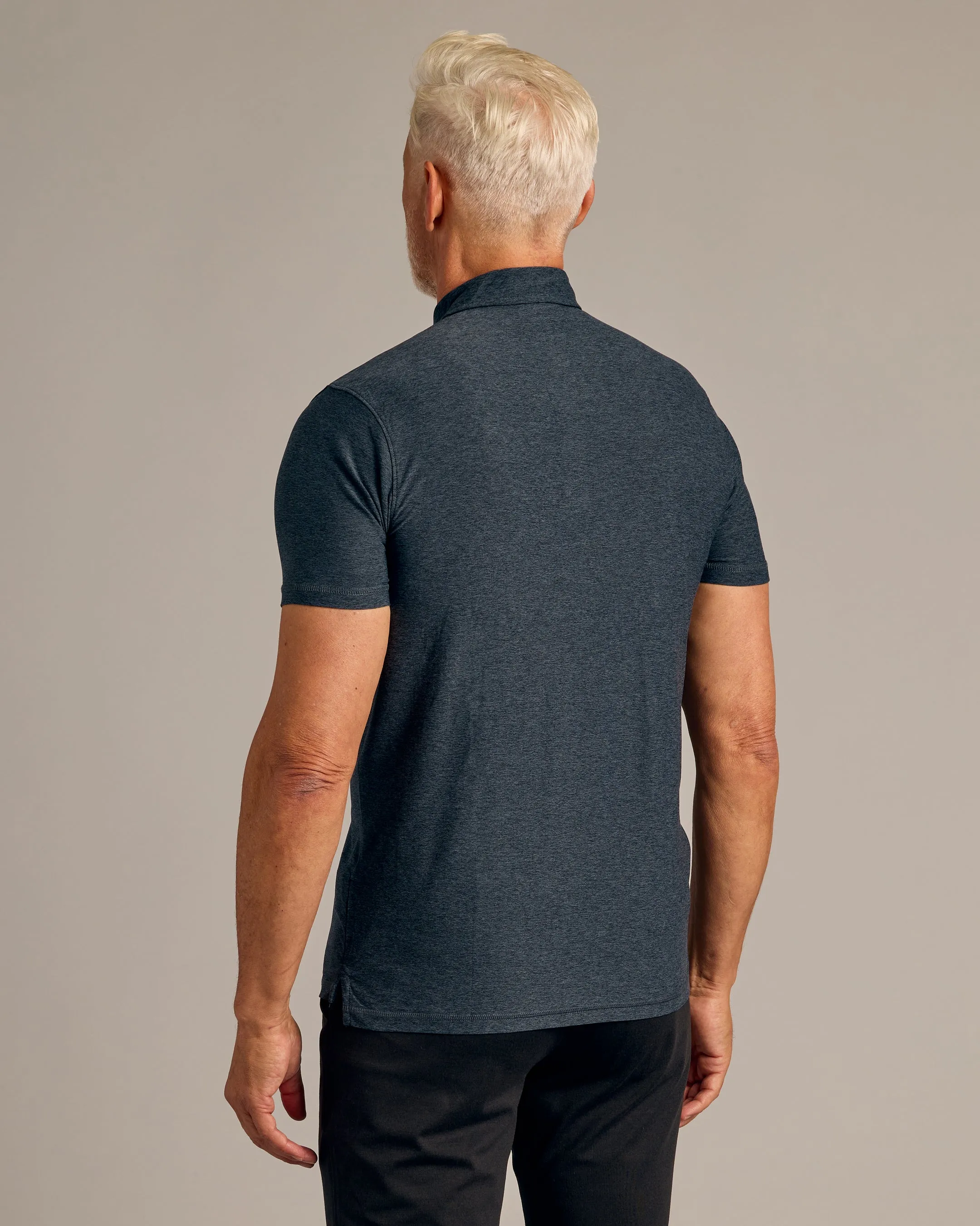 Dark Heather Fiord Active Polo 2.0