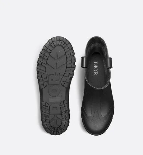 Dior Garden Rain Boot • Black Rubber with Dior Oblique Motif