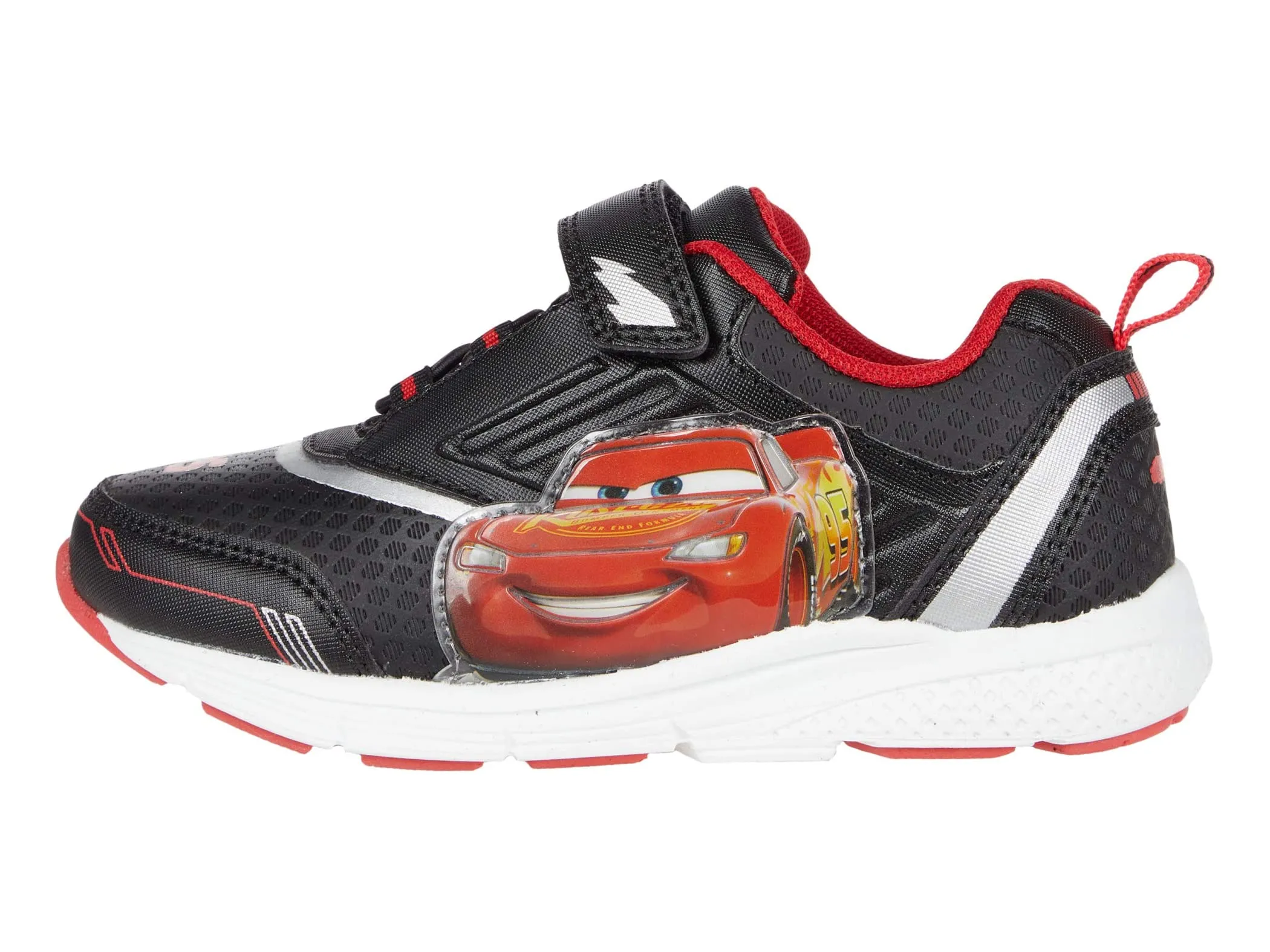 Disney Cars Boys Sneakers Lightning McQueen Toddler Light-Up Shoes, 7-12, Red