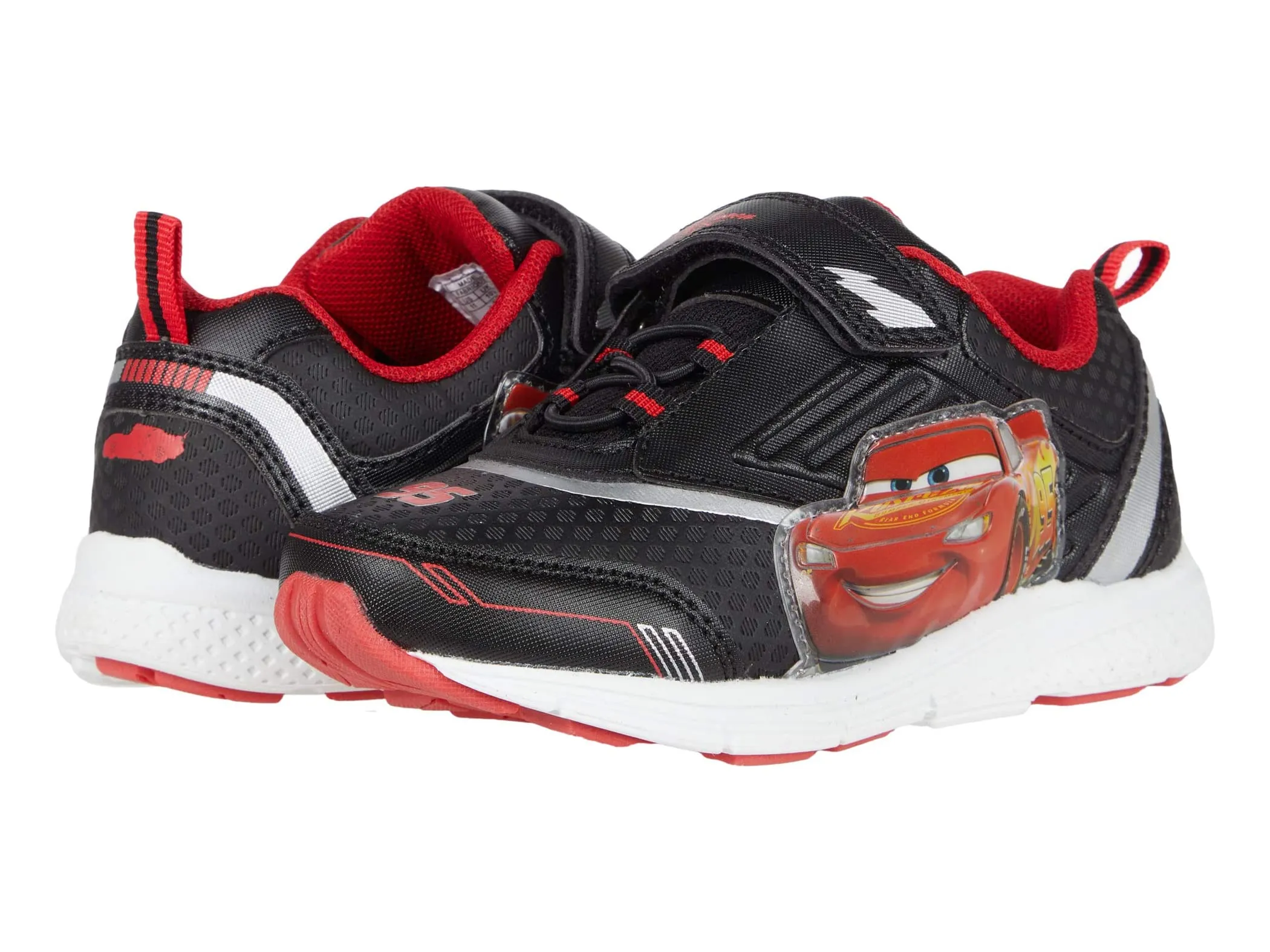 Disney Cars Boys Sneakers Lightning McQueen Toddler Light-Up Shoes, 7-12, Red