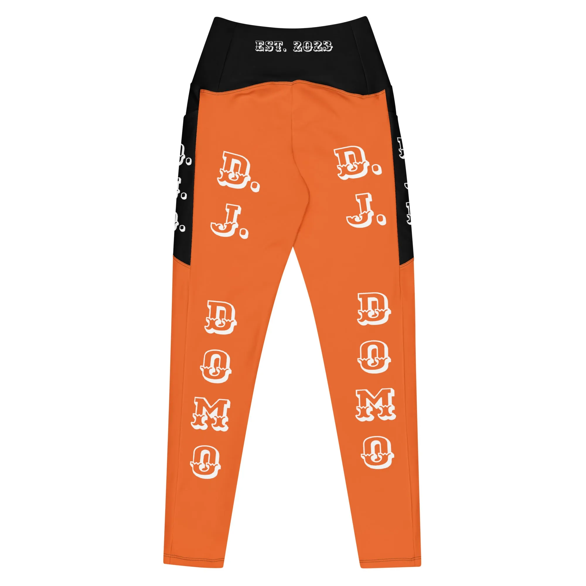 D.J. Domo Leggings with pockets 1 Orange/Black/White