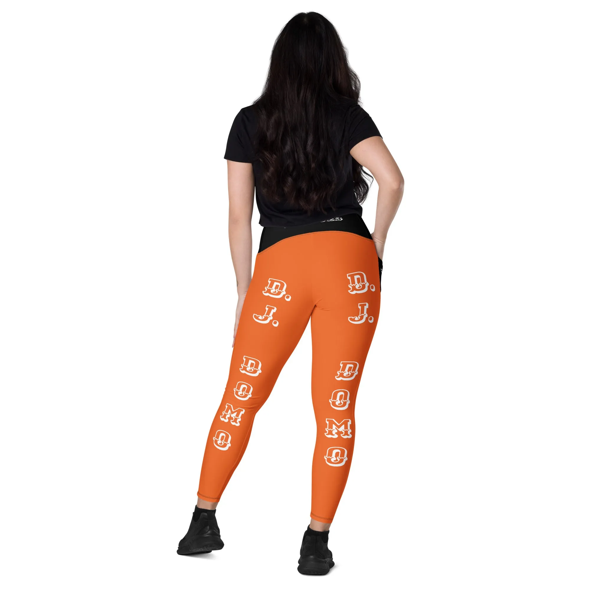 D.J. Domo Leggings with pockets 1 Orange/Black/White