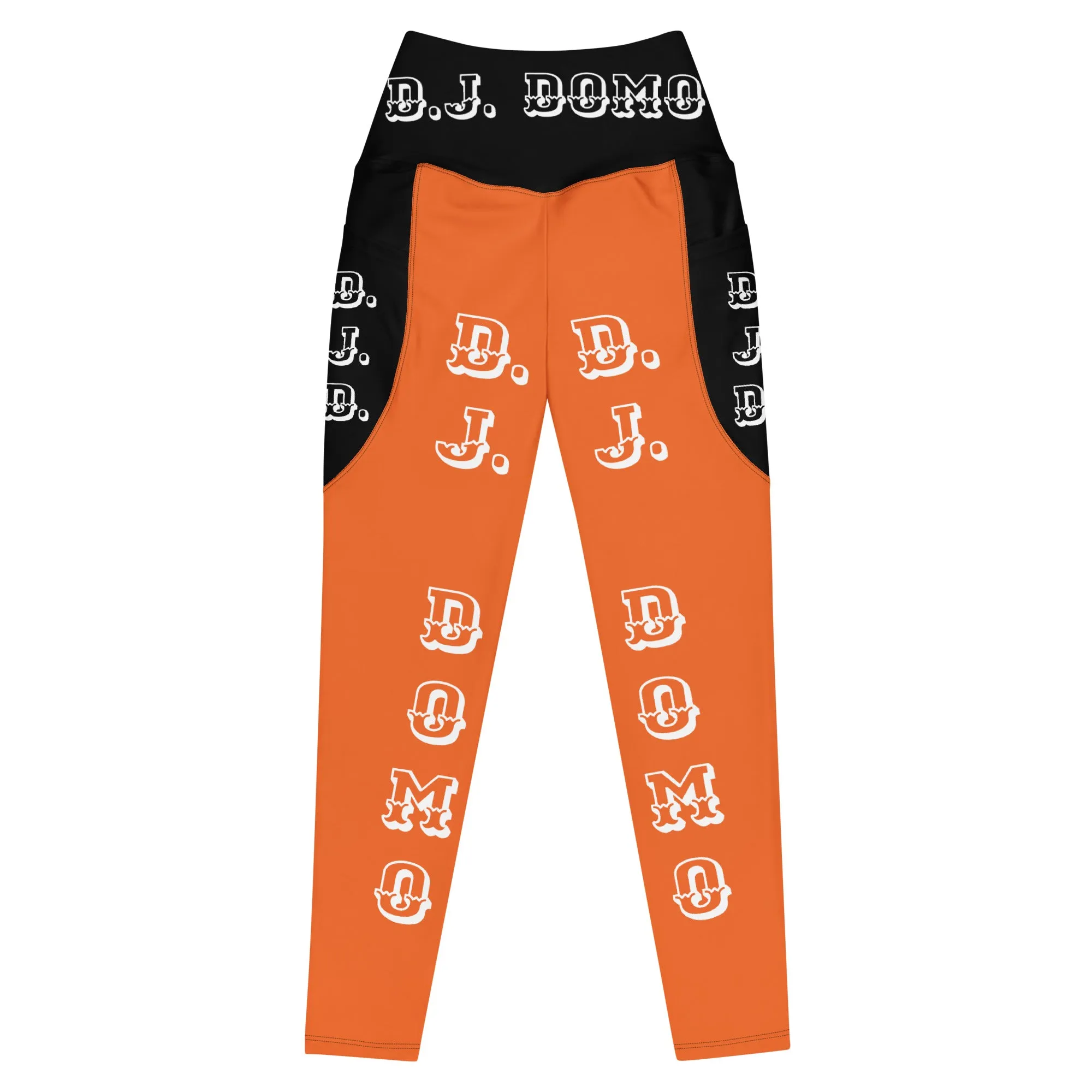 D.J. Domo Leggings with pockets 1 Orange/Black/White