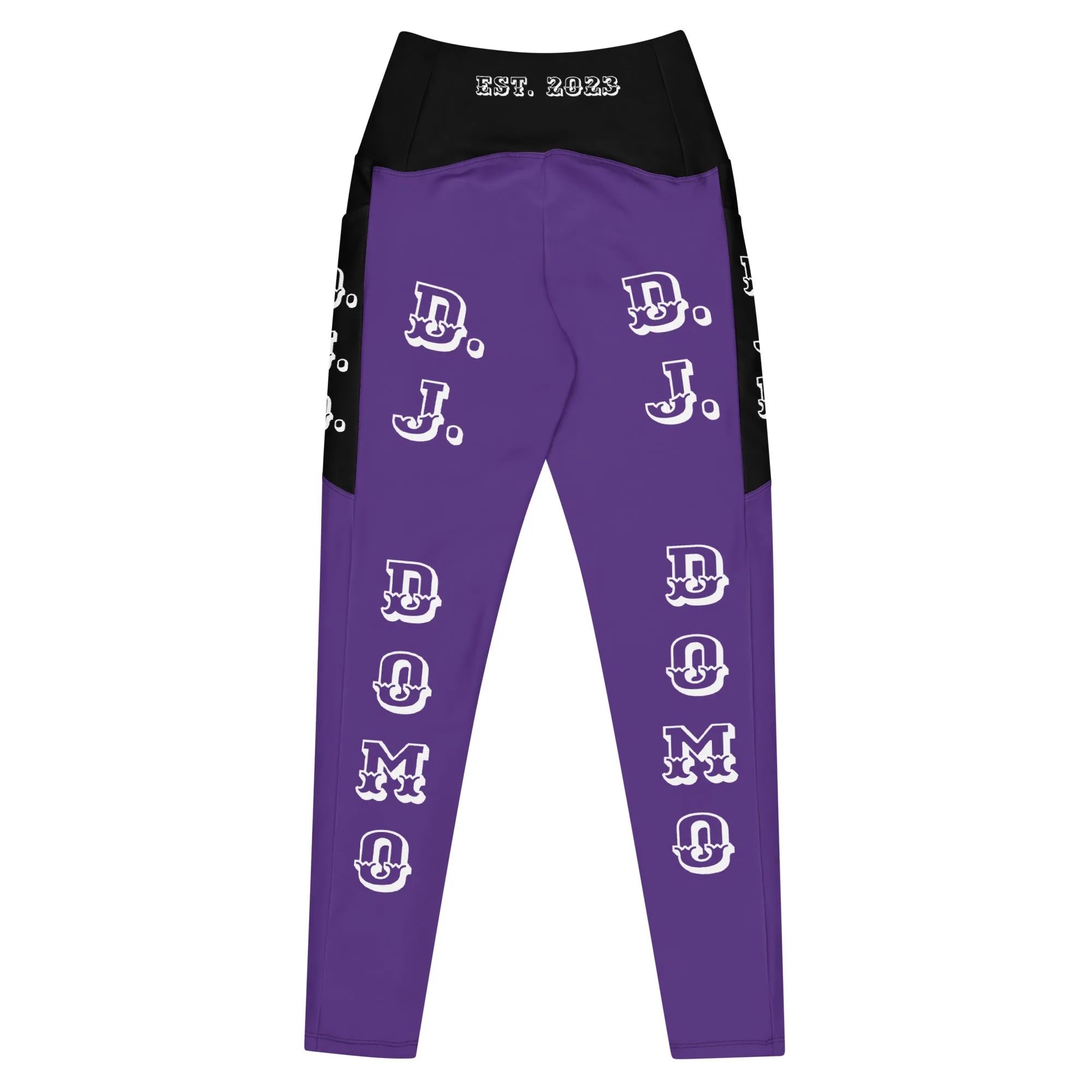 D.J. Domo Leggings with pockets 1 Purple/Black/White