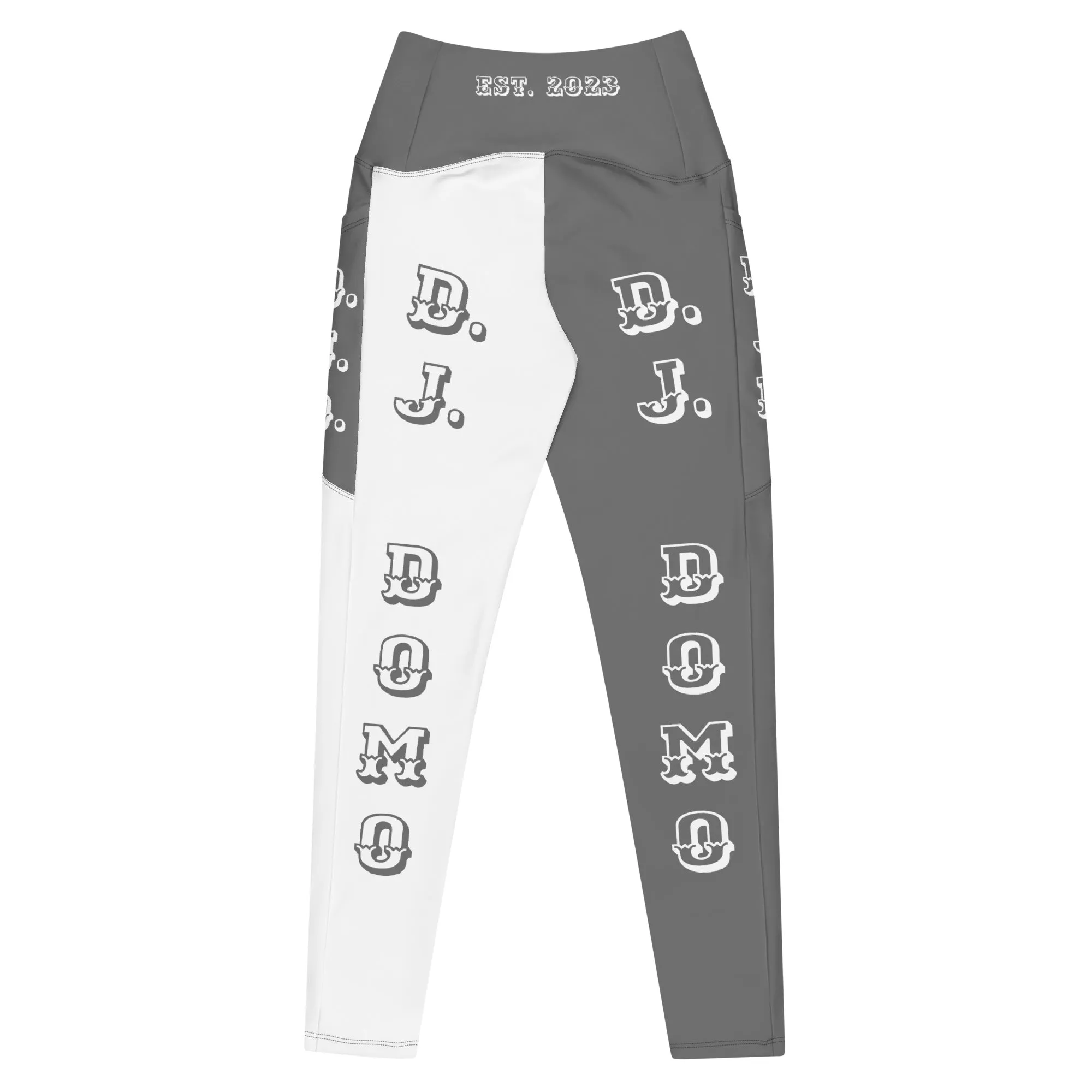 D.J. Domo Leggings with pockets 2 Grey/White