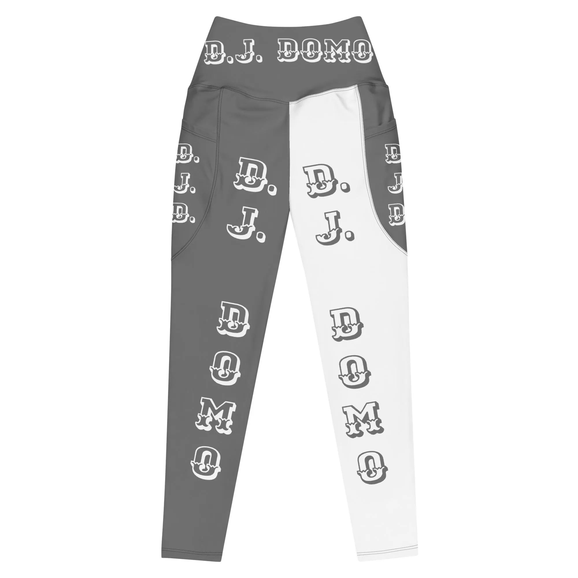 D.J. Domo Leggings with pockets 2 Grey/White