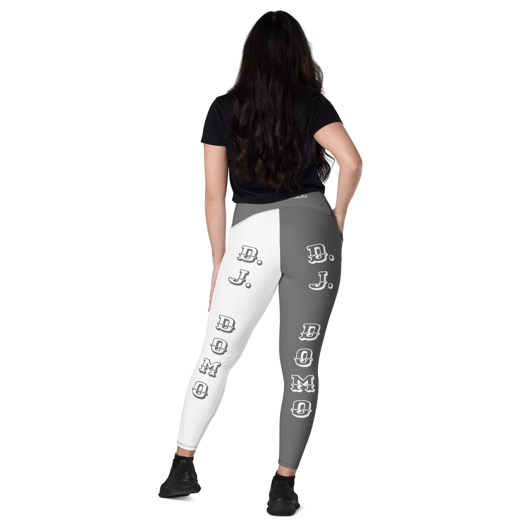 D.J. Domo Leggings with pockets 2 Grey/White
