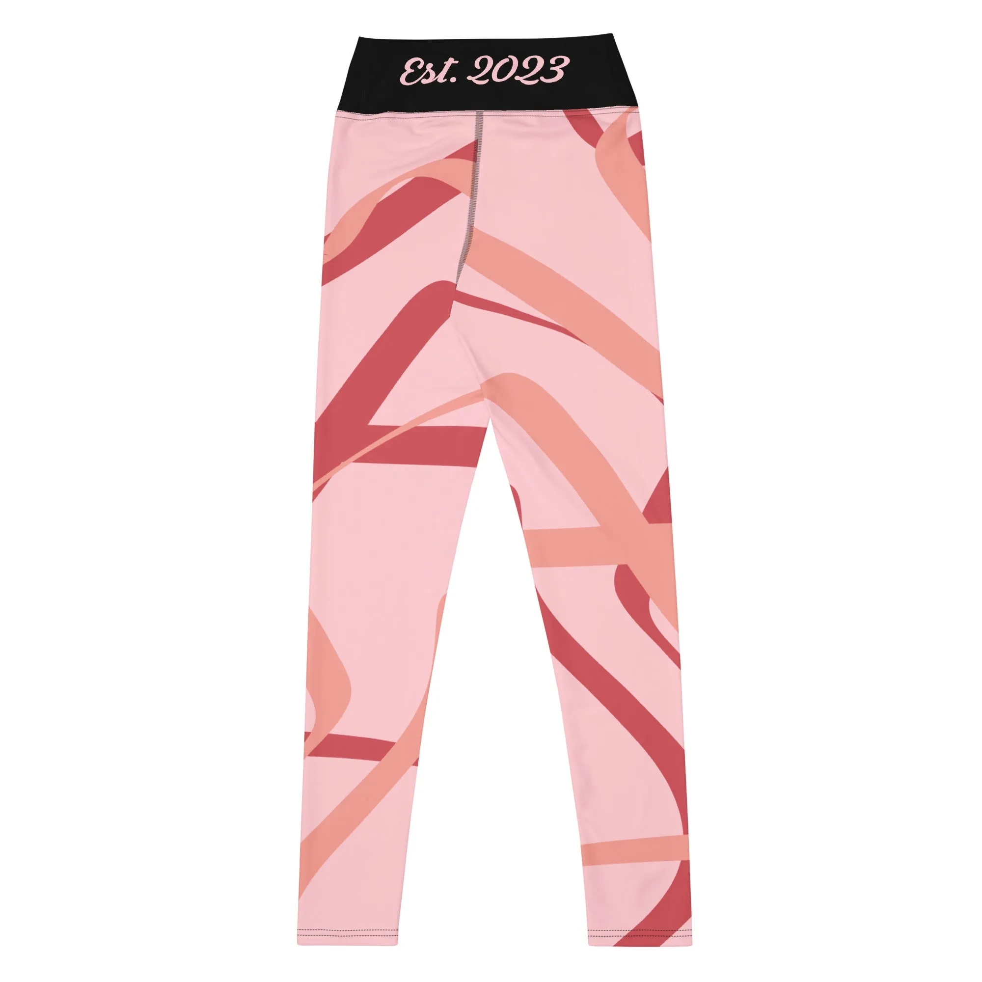 D.J. Domo "Pink Ribbon" Yoga Leggings