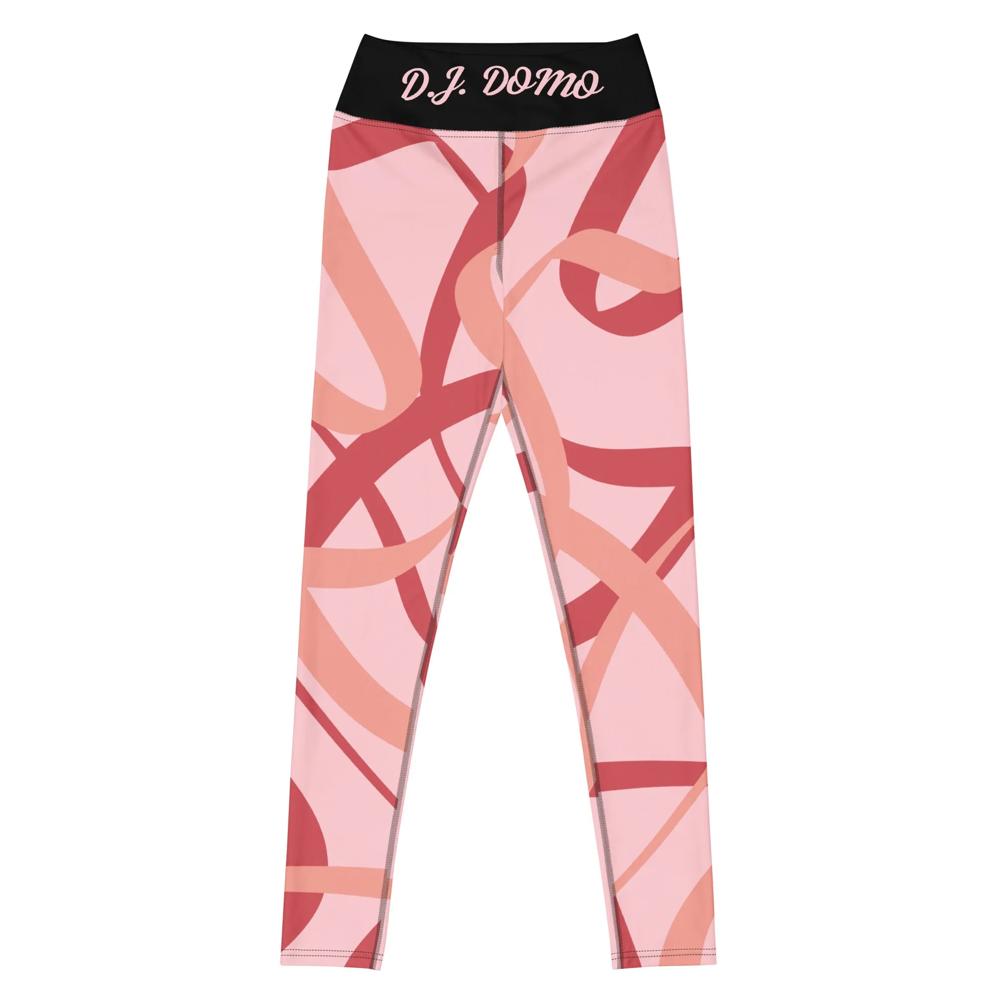 D.J. Domo "Pink Ribbon" Yoga Leggings