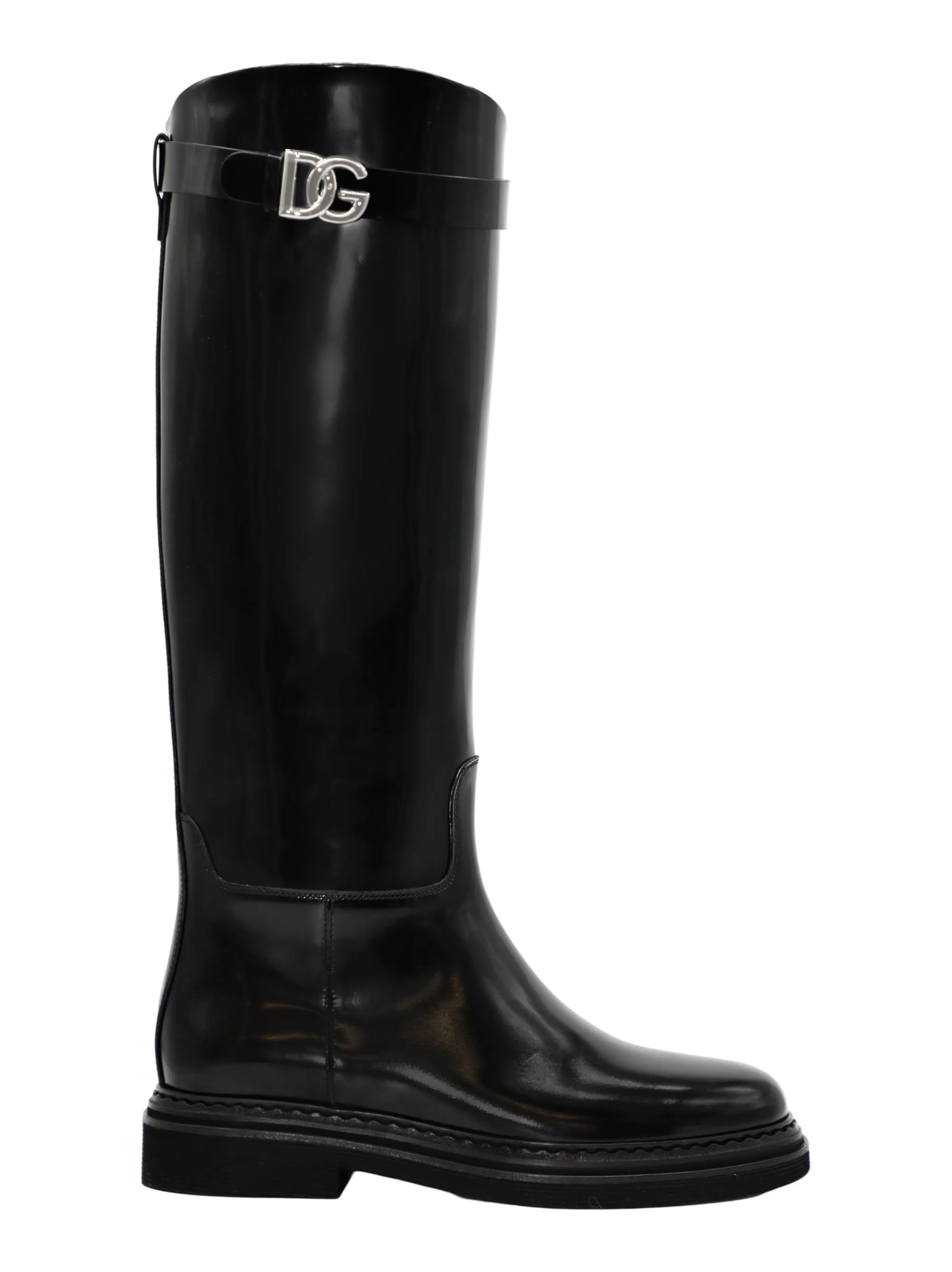 Dolce & Gabbana Equestrian Boot in Black