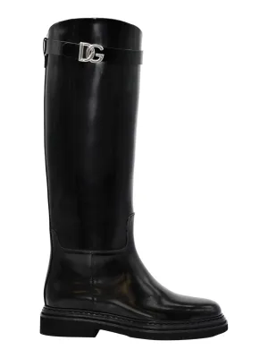 Dolce & Gabbana Equestrian Boot in Black