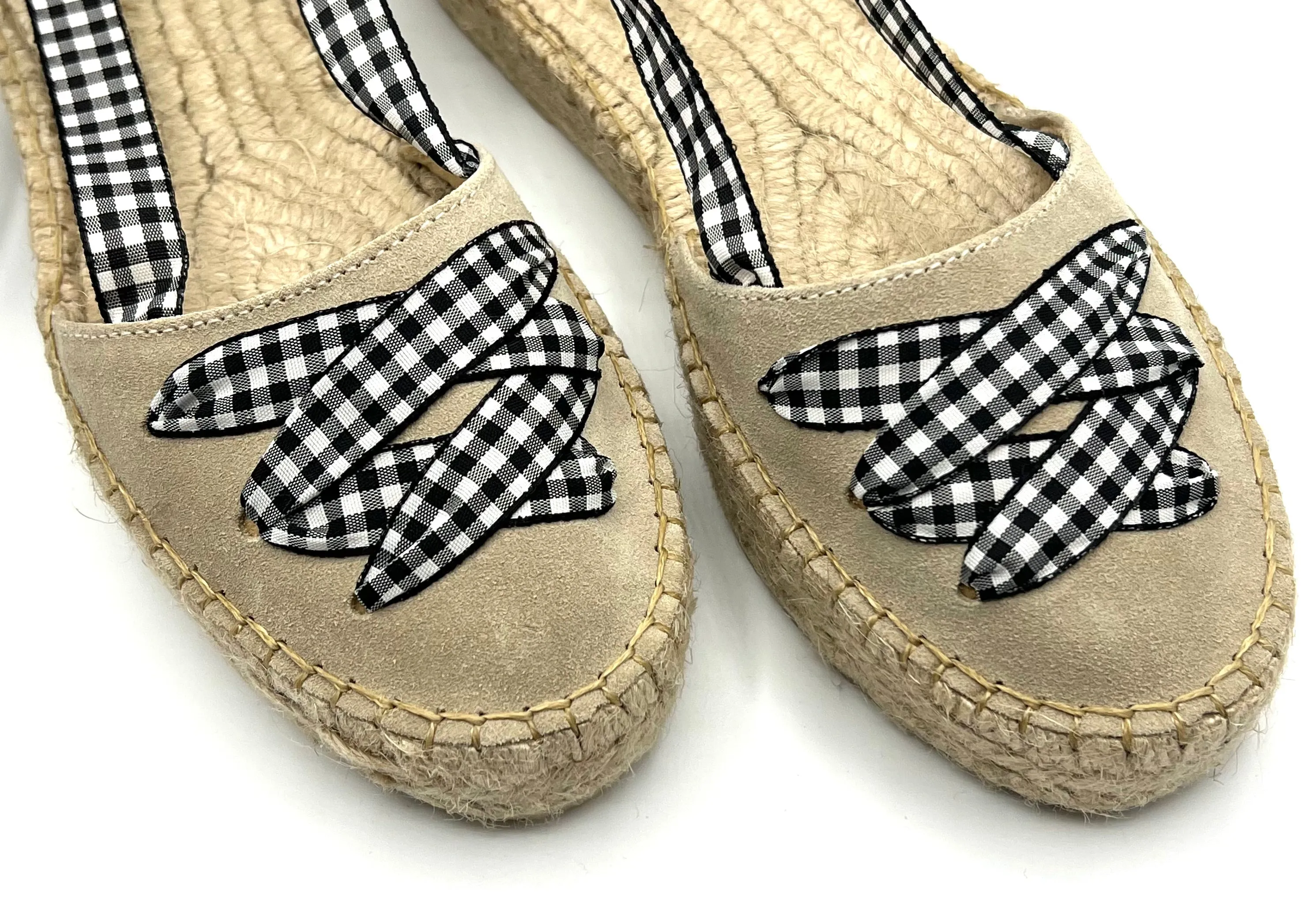 Double Sole and Vichy Ribbon Laces Espadrille
