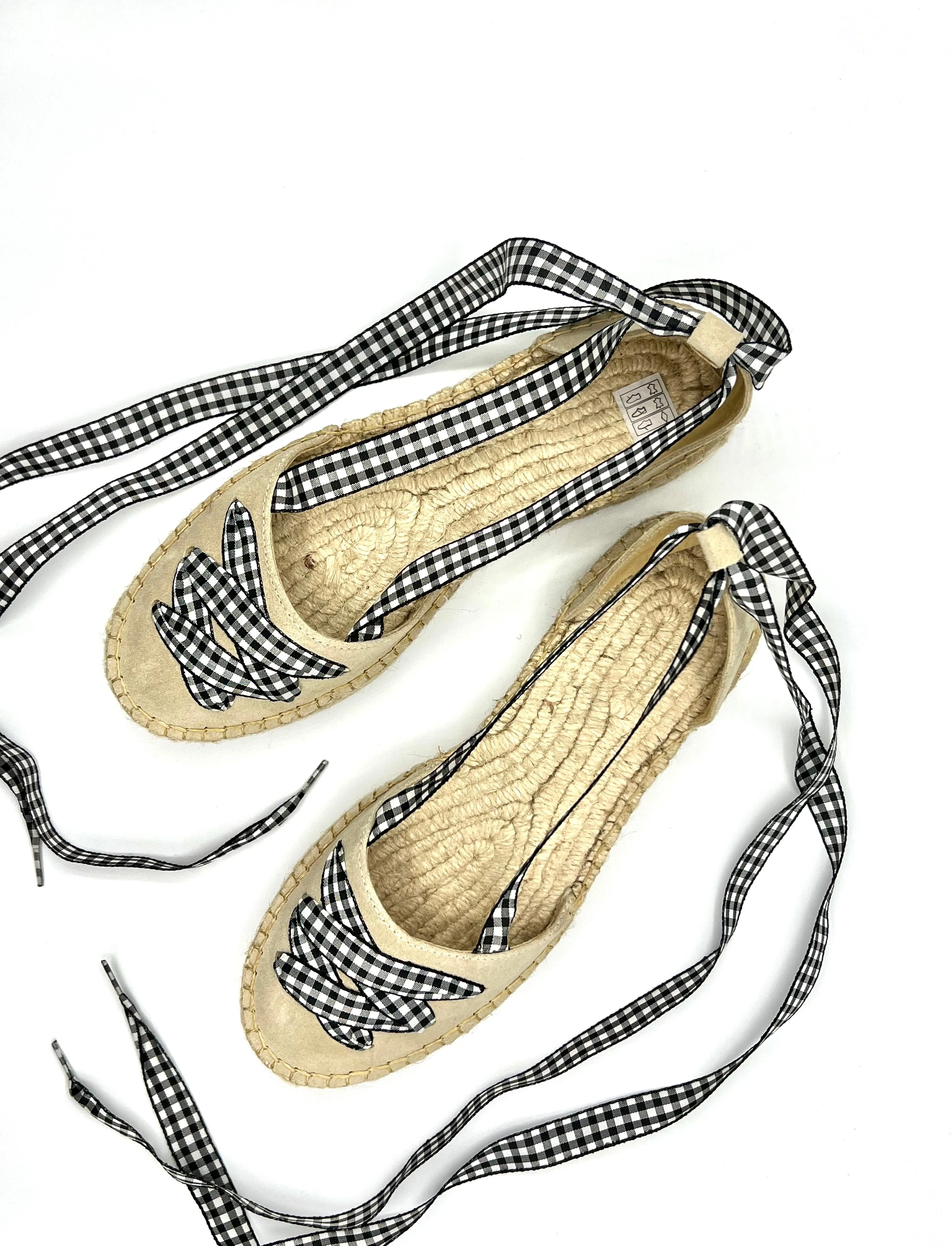Double Sole and Vichy Ribbon Laces Espadrille