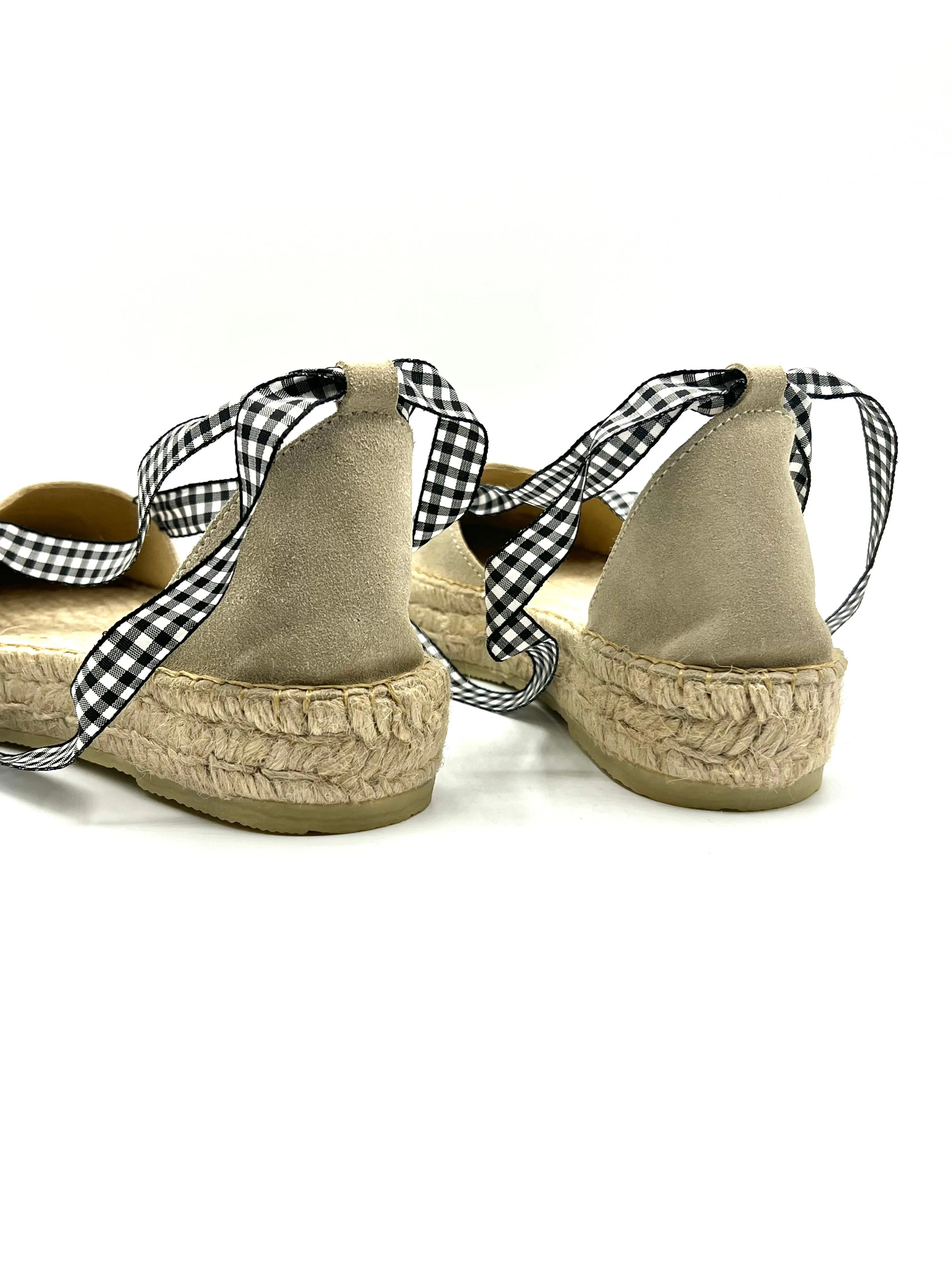 Double Sole and Vichy Ribbon Laces Espadrille