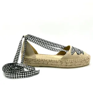 Double Sole and Vichy Ribbon Laces Espadrille