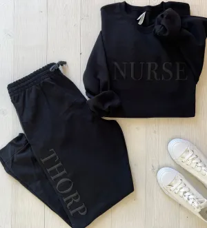 Embossed Nurse Loungewear Set
