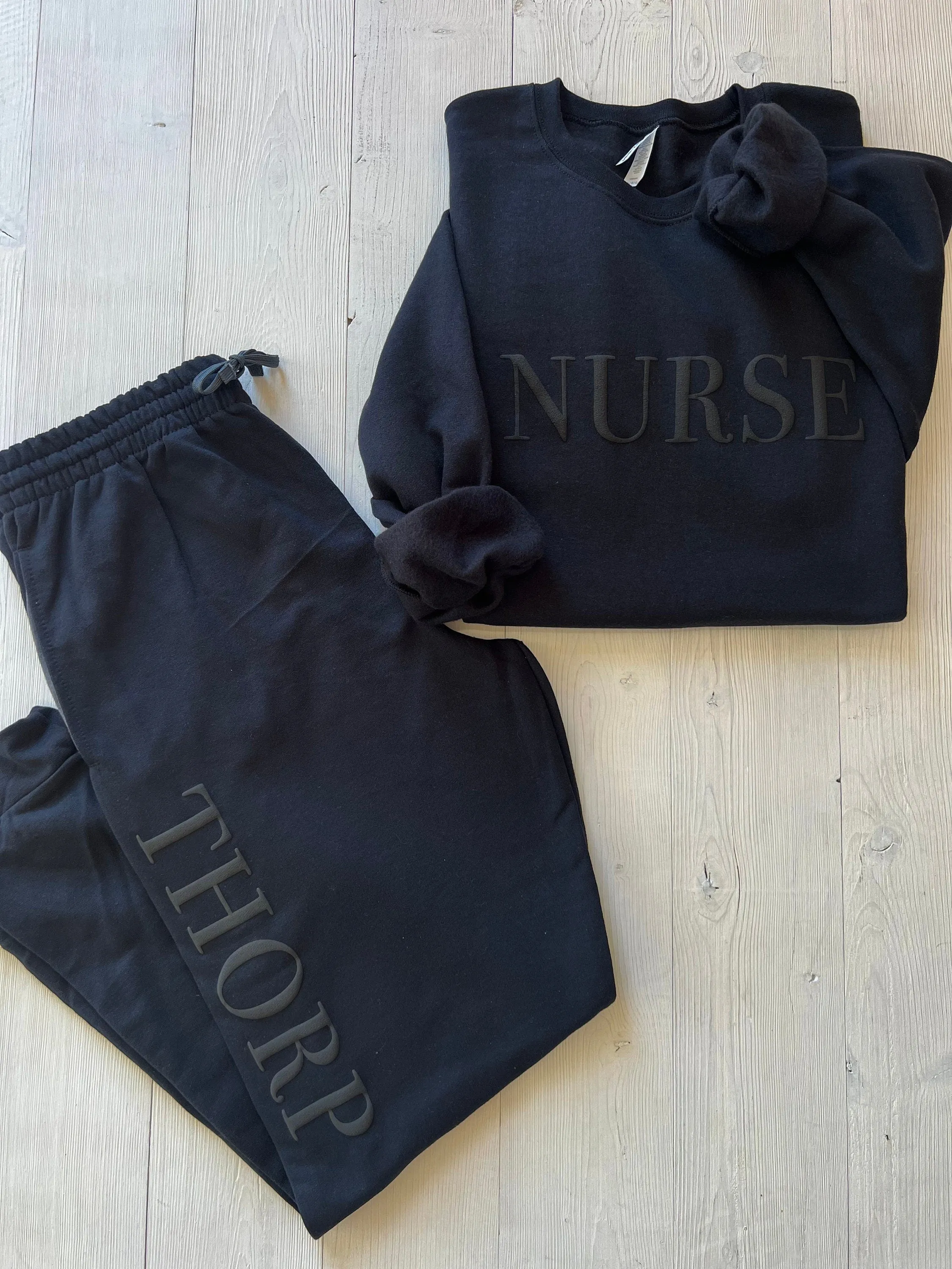 Embossed Nurse Loungewear Set