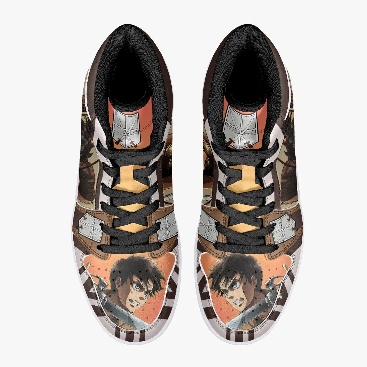 Eren Yeager Training Corps Shingeki no Kyojin Mid 1 Basketball Shoes