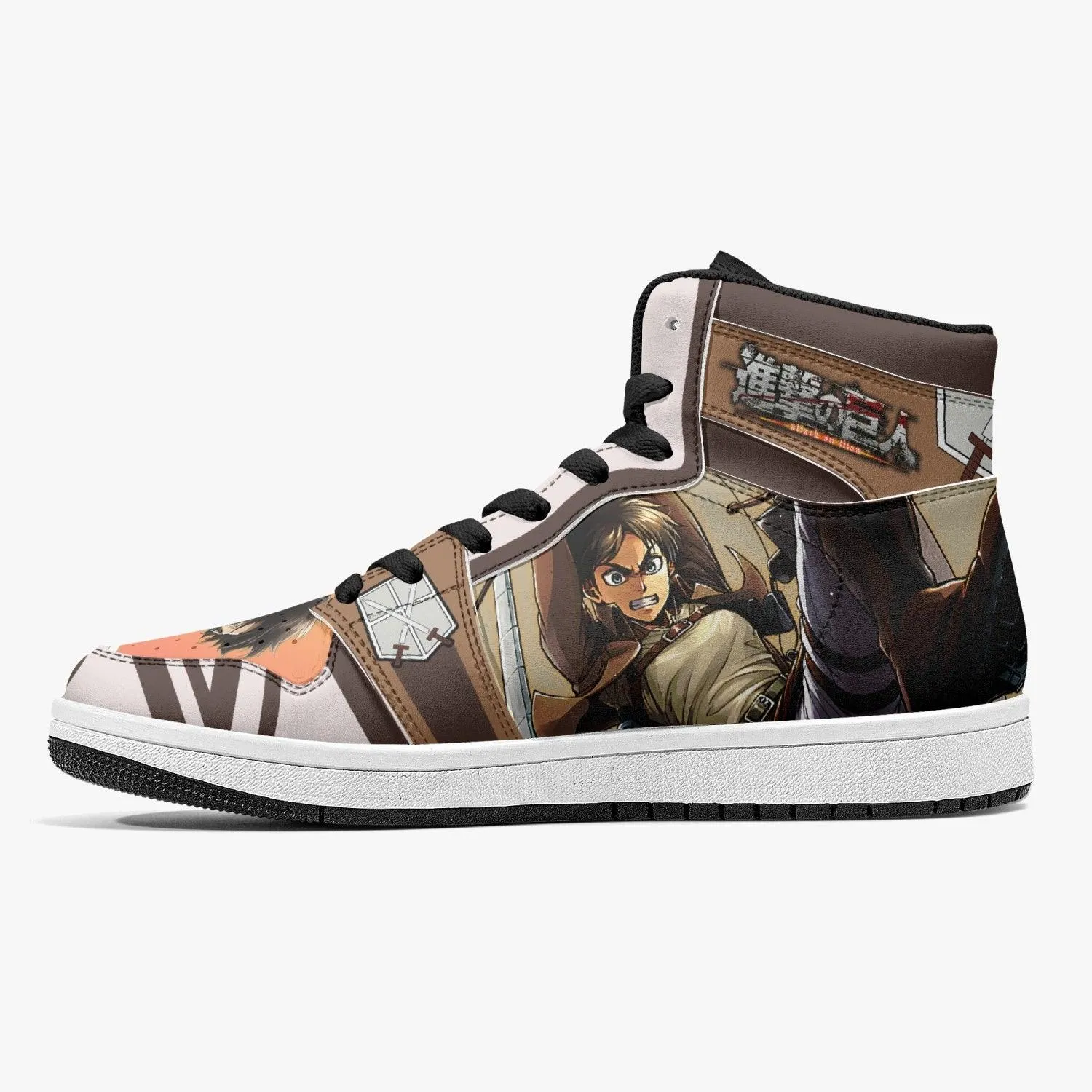 Eren Yeager Training Corps Shingeki no Kyojin Mid 1 Basketball Shoes