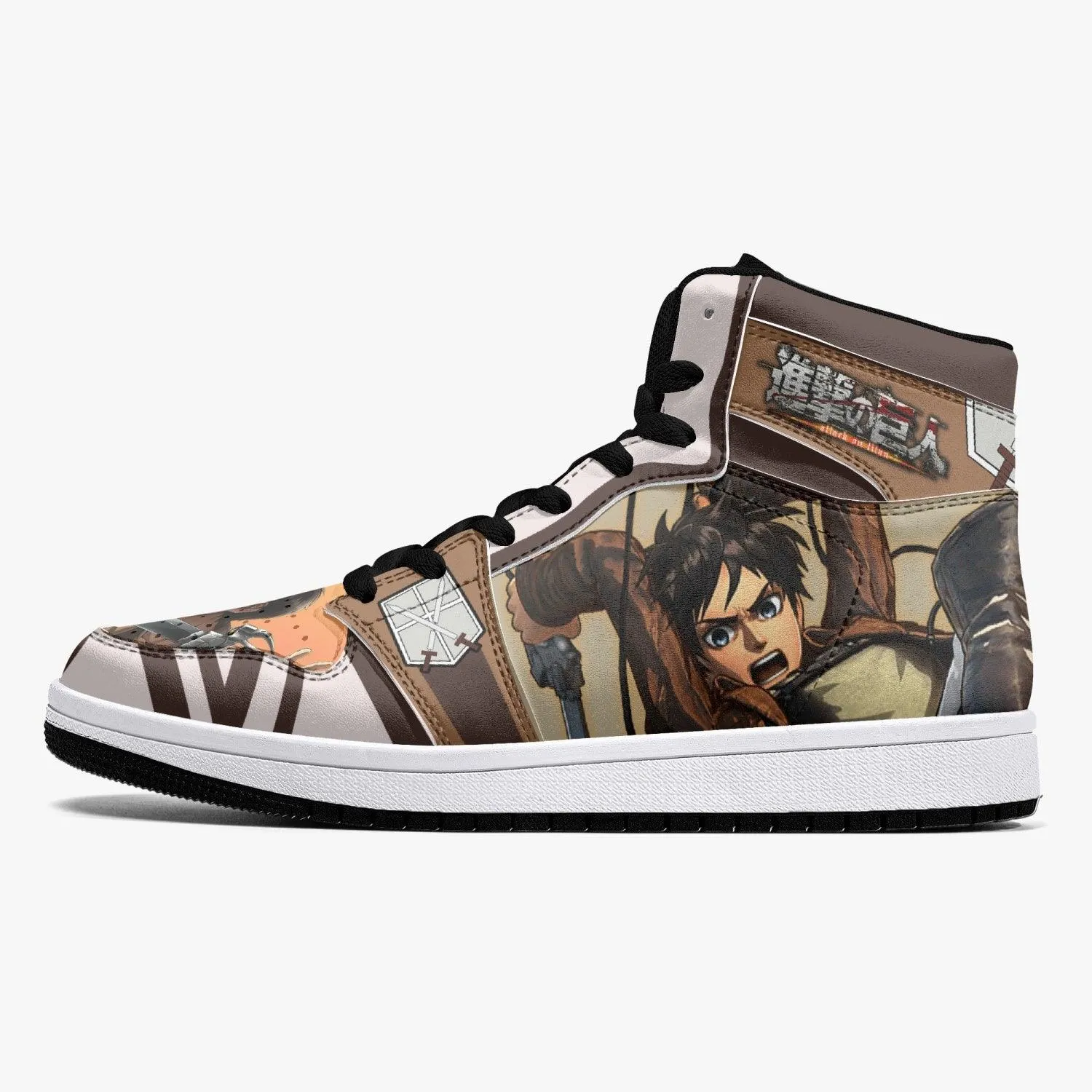 Eren Yeager Training Corps Shingeki no Kyojin Mid 1 Basketball Shoes