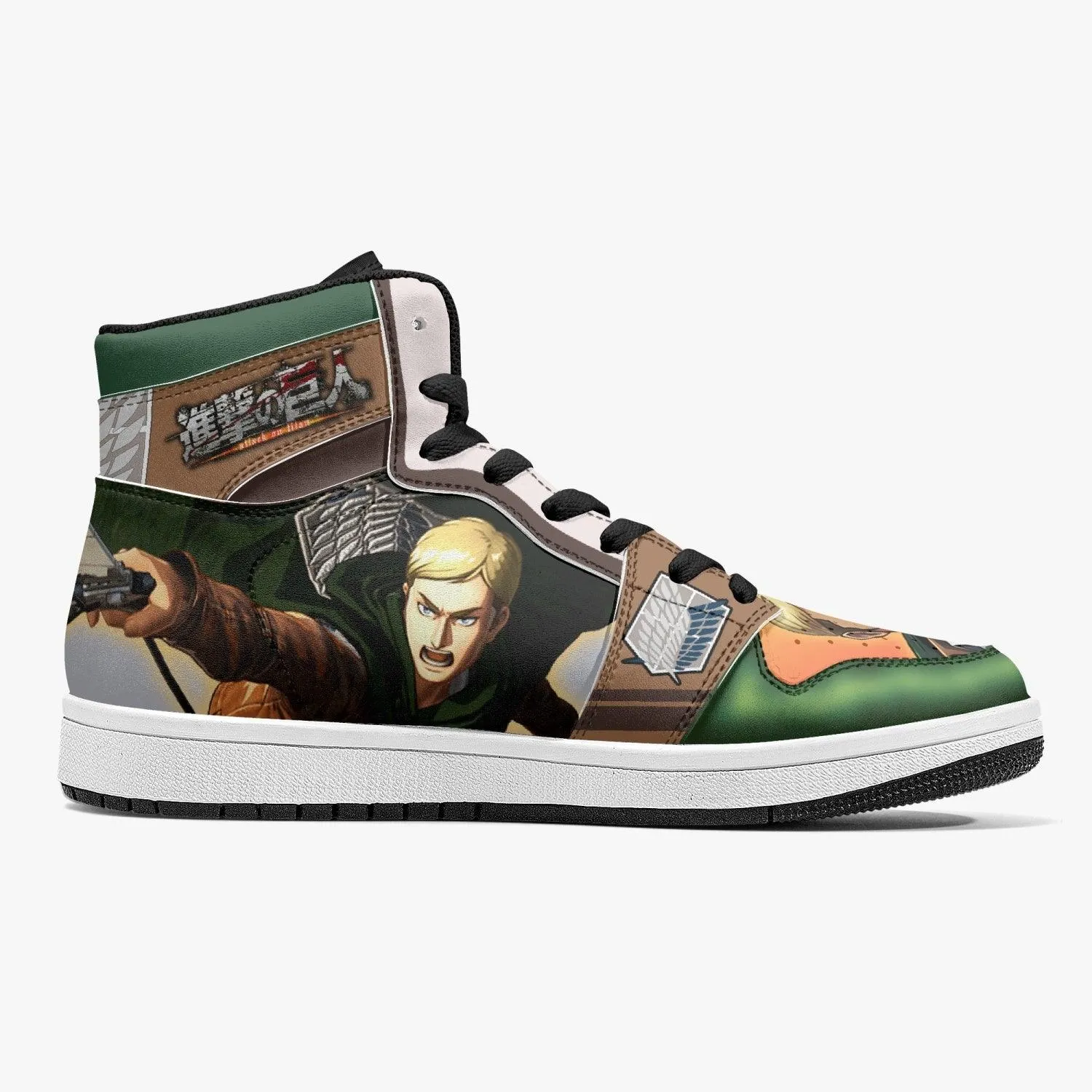 Erwin Smith Attack on Titan Mid 1 Basketball Shoes