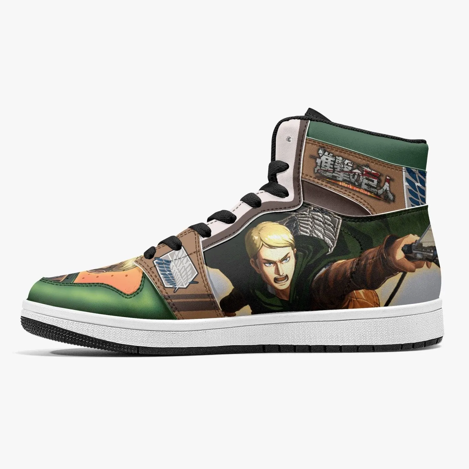 Erwin Smith Attack on Titan Mid 1 Basketball Shoes