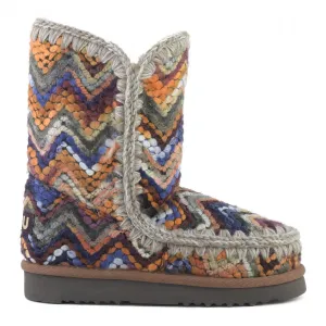 Eskimo Wool Fabric Boot in Multi Stripe