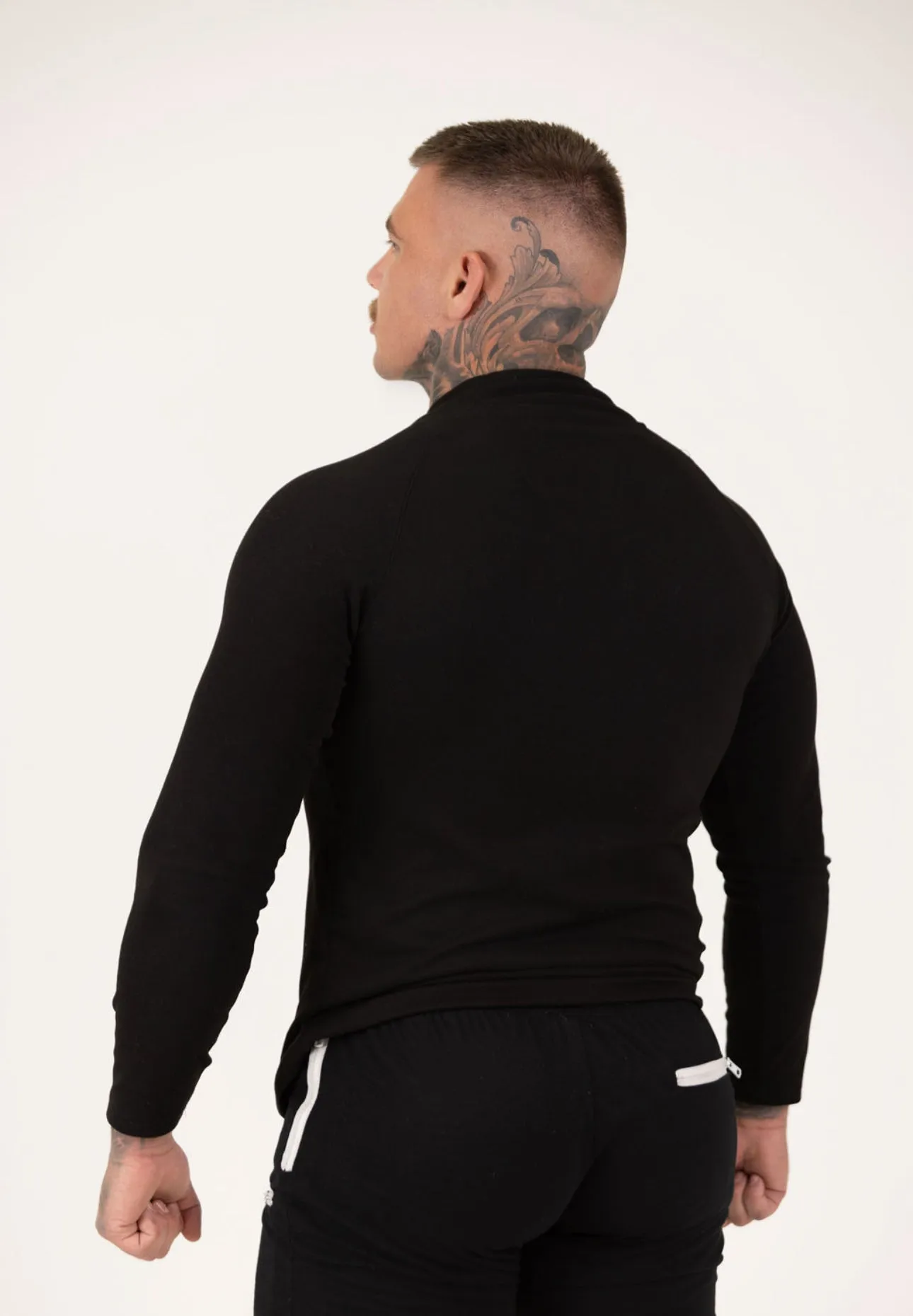 Essential 1/4 Long sleeve - Black